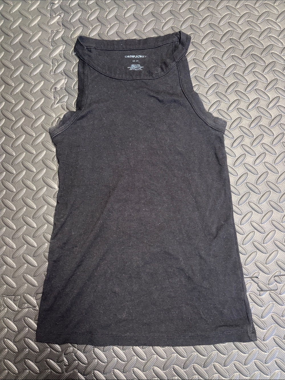 Cynthia Rowley Black Stretch Tank Top